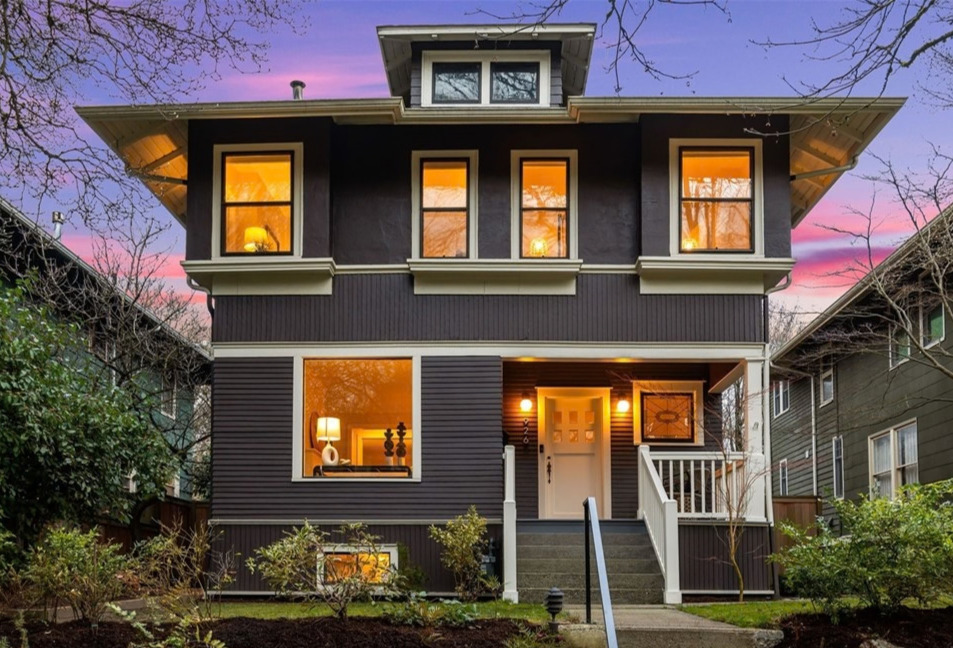926 19th Ave E, Seattle, exterior at dusk